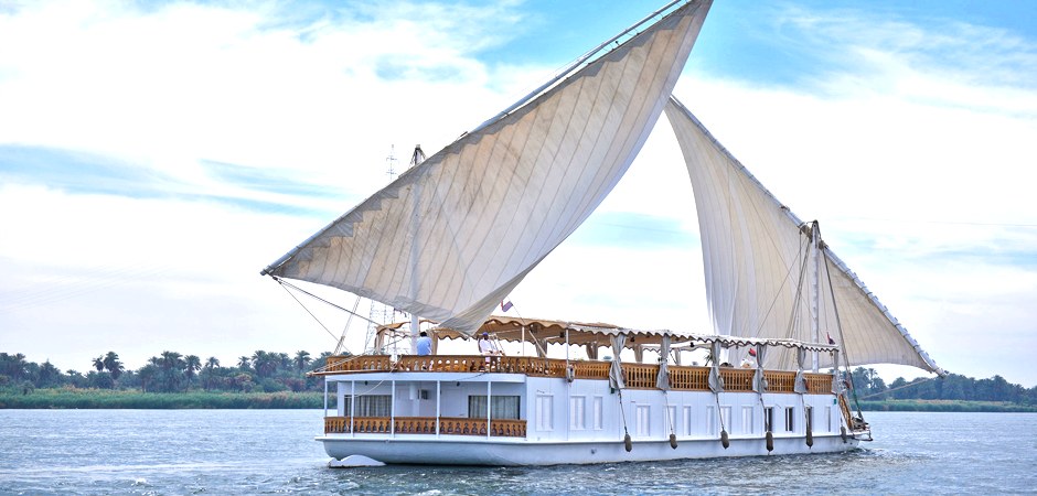 Dahabiya Sailing on the Nile